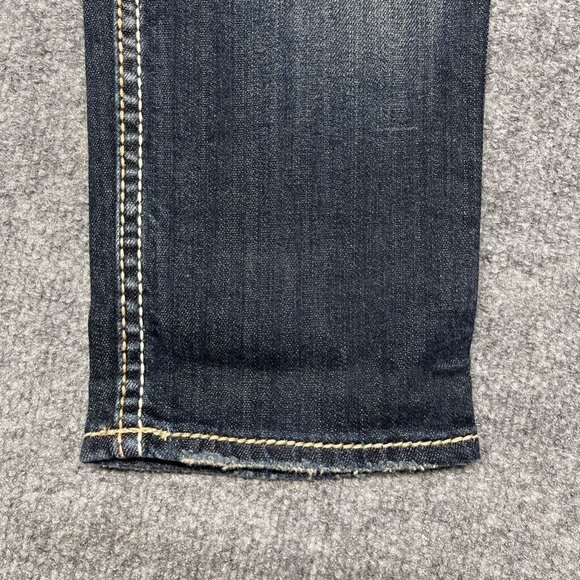 Silver Jeans Mckenzie Flap Capri Womens 26 Blue Denim Stretch Low Rise New - Picture 3 of 11